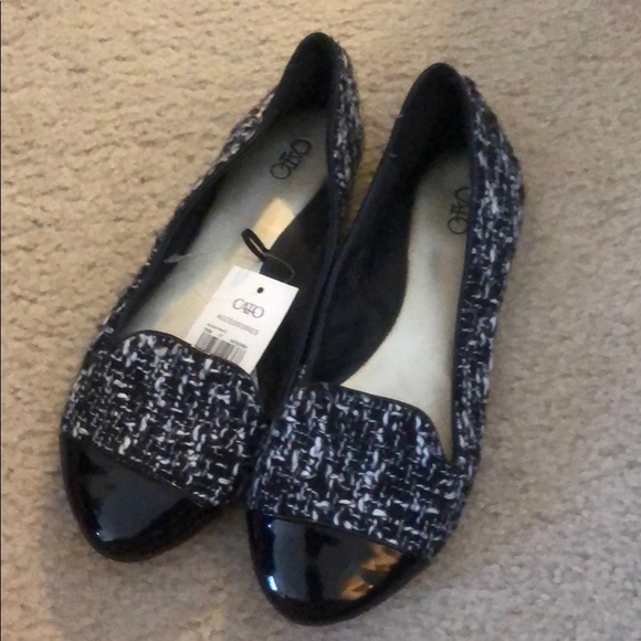 Cato Shoes - Black and White Flats (make offer!)